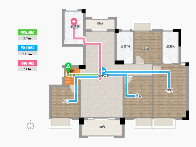 江西省-九江市-水墨江南-116.00-户型库-动静线