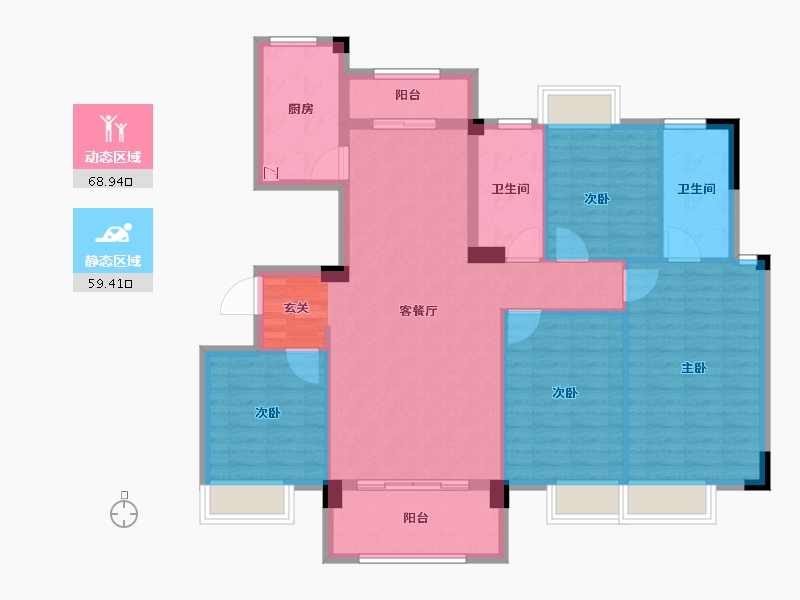 江西省-九江市-水墨江南-116.00-户型库-动静分区