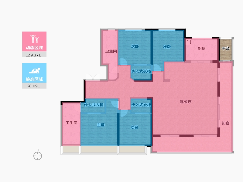 江苏省-常州市-琅越龙洲-182.78-户型库-动静分区