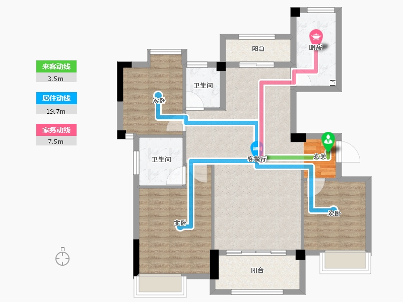 江西省-九江市-水墨江南-93.00-户型库-动静线