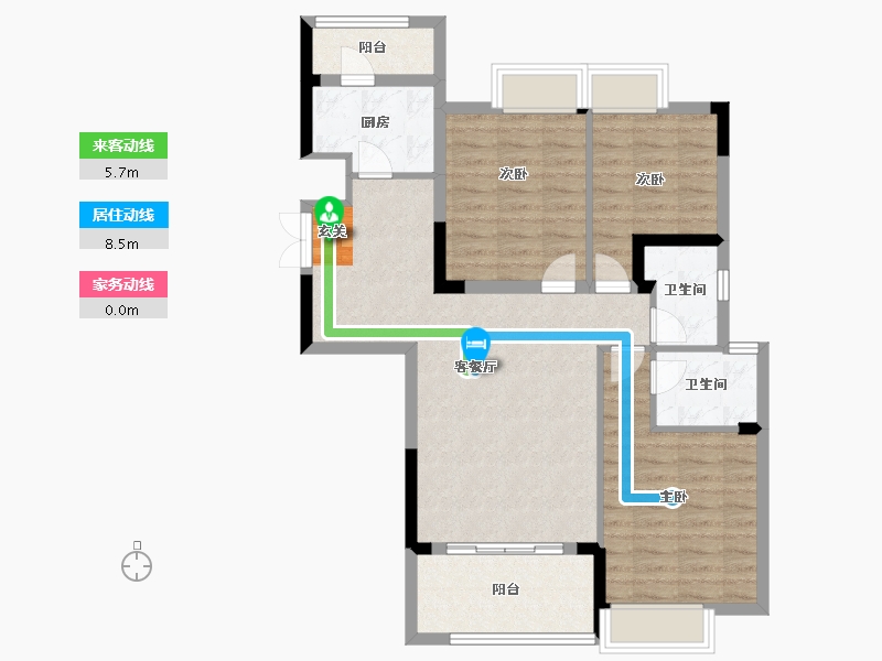 江西省-九江市-水墨江南-86.00-户型库-动静线