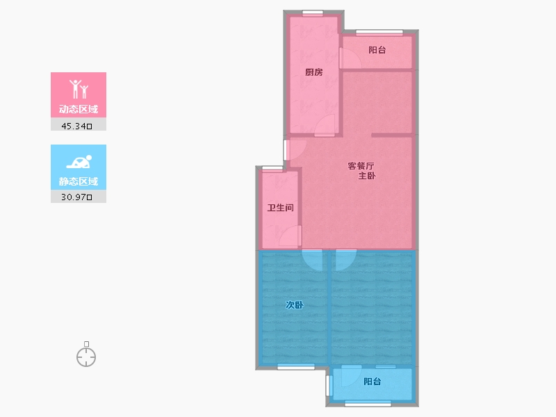 山东省-青岛市-敦化路-69.01-户型库-动静分区