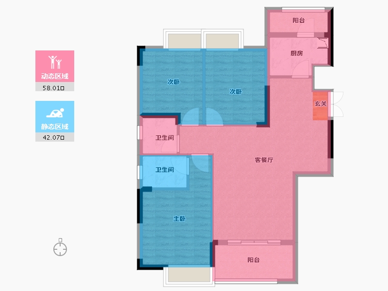 江西省-九江市-水墨江南-90.00-户型库-动静分区