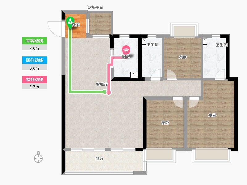 江西省-南昌市-洪大新力合悦滨江-102.00-户型库-动静线