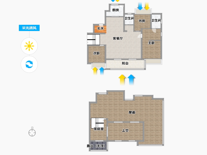 浙江省-杭州市-学成府-219.02-户型库-采光通风