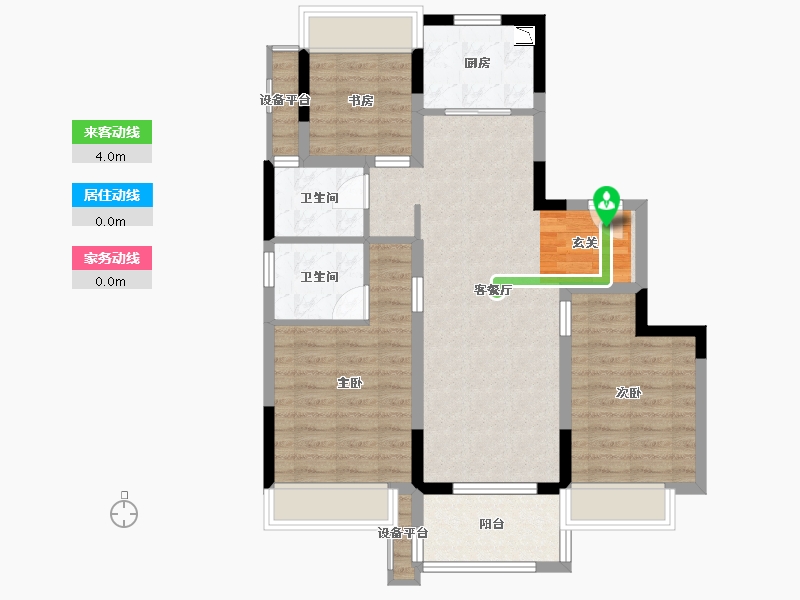 浙江省-杭州市-学成府-80.82-户型库-动静线