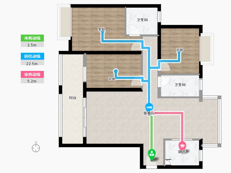 江西省-赣州市-红都国际城-103.00-户型库-动静线