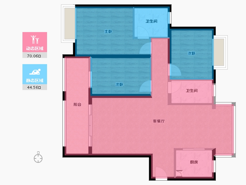 江西省-赣州市-红都国际城-103.00-户型库-动静分区