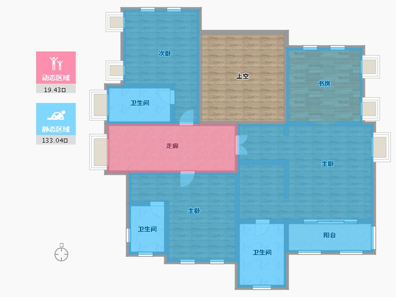 湖南省-湘潭市-金奥湘江公馆-157.70-户型库-动静分区