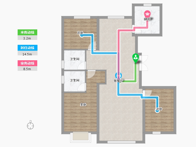 内蒙古自治区-包头市-建华左岸中心-97.06-户型库-动静线