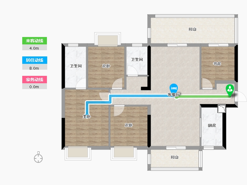 广西壮族自治区-南宁市-云玺台-107.93-户型库-动静线