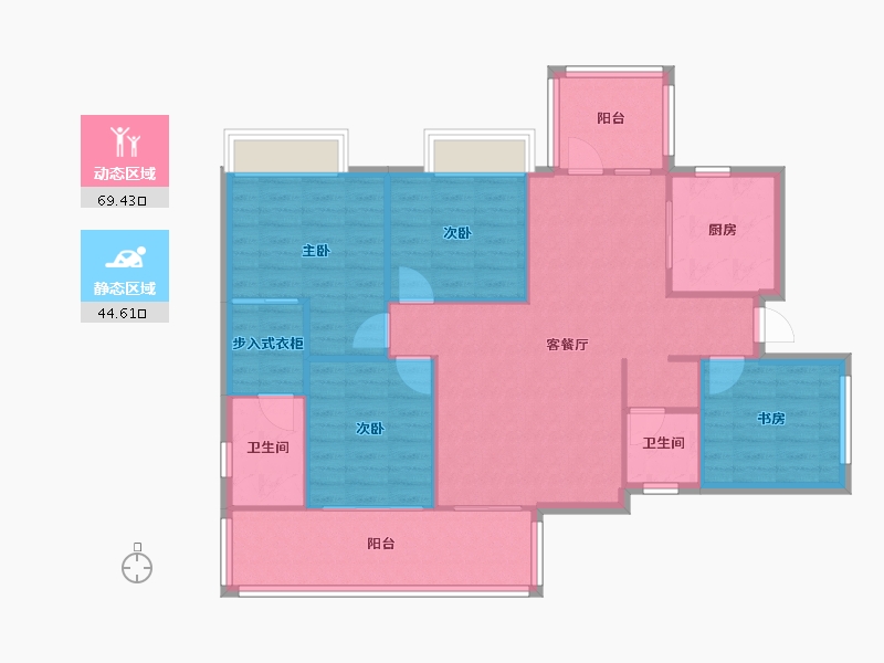 四川省-成都市-金都华庭-104.03-户型库-动静分区