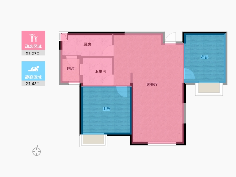 内蒙古自治区-包头市-包头恒大麓山庄园-71.20-户型库-动静分区