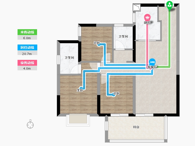 广西壮族自治区-南宁市-云玺台-81.56-户型库-动静线