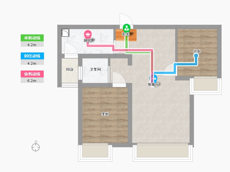 四川省-成都市-自在轩-46.79-户型库-动静线