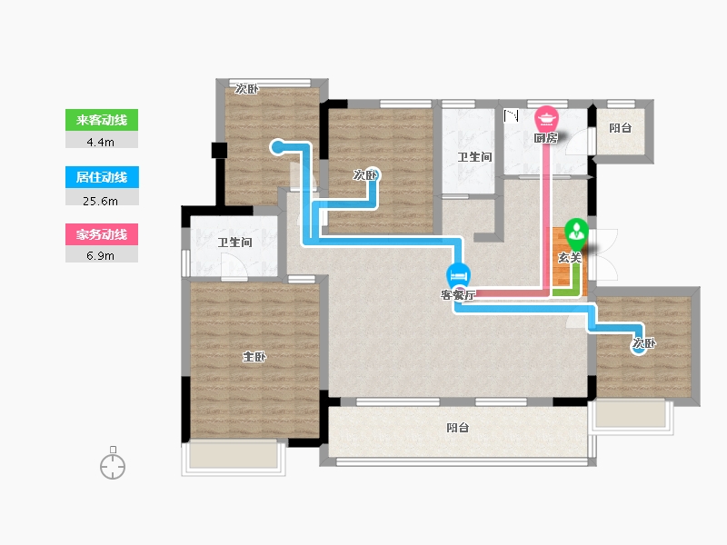 四川省-成都市-成锦熙锦5号-117.33-户型库-动静线