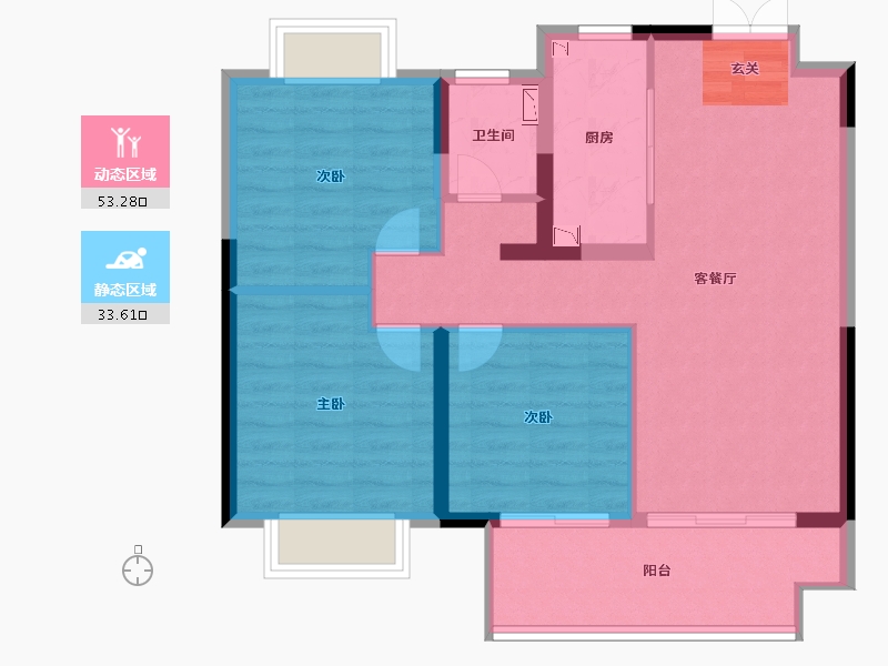 江苏省-常州市-铂悦时代-78.04-户型库-动静分区