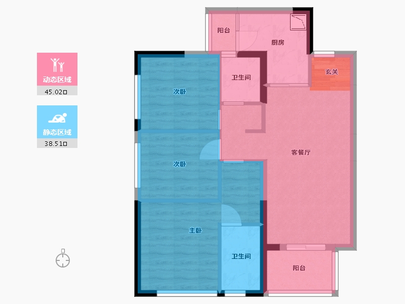 四川省-成都市-光谷云著-74.07-户型库-动静分区