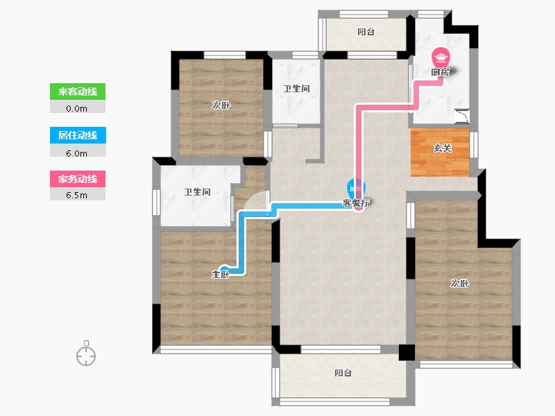 江苏省-苏州市-姑苏樾-92.00-户型库-动静线