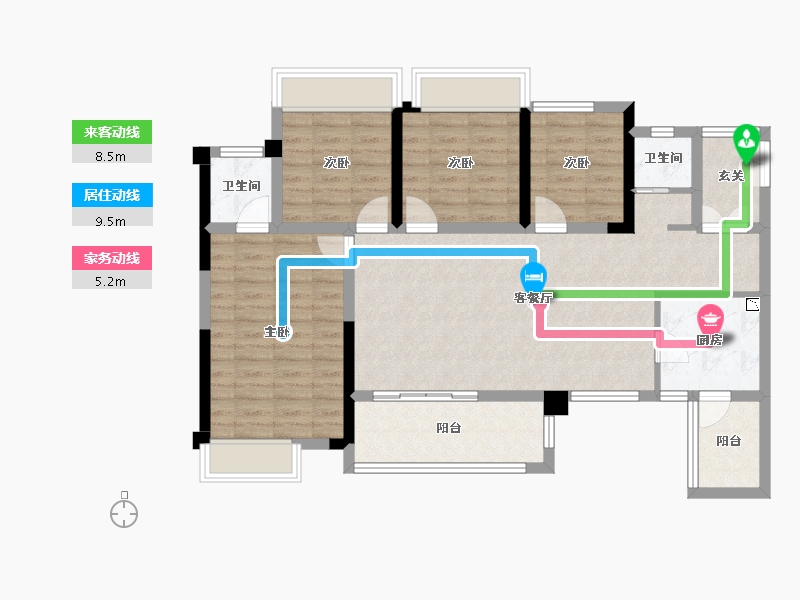 四川省-巴中市-国盛首府-101.70-户型库-动静线