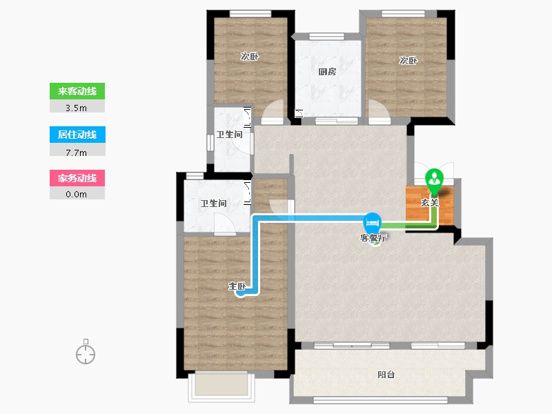 江苏省-常州市-雅居乐熙悦府-104.00-户型库-动静线