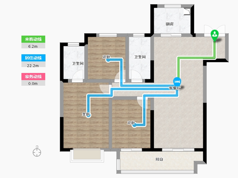 湖北省-荆州市-荆州吾悦广场-102.40-户型库-动静线