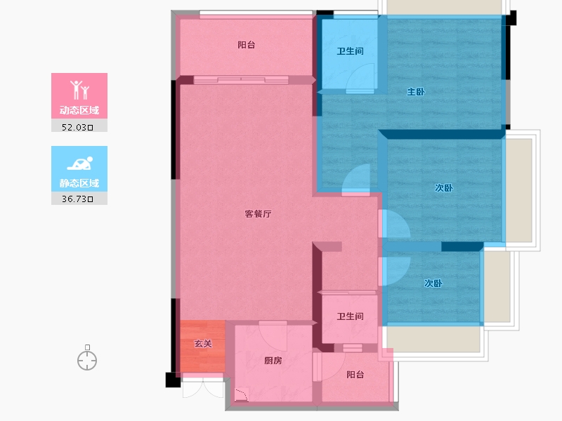 四川省-巴中市-国盛首府-77.76-户型库-动静分区