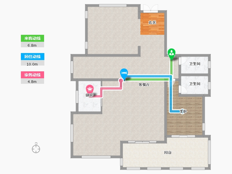 湖南省-湘潭市-金奥湘江公馆-177.59-户型库-动静线