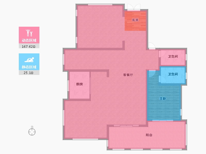 湖南省-湘潭市-金奥湘江公馆-177.59-户型库-动静分区