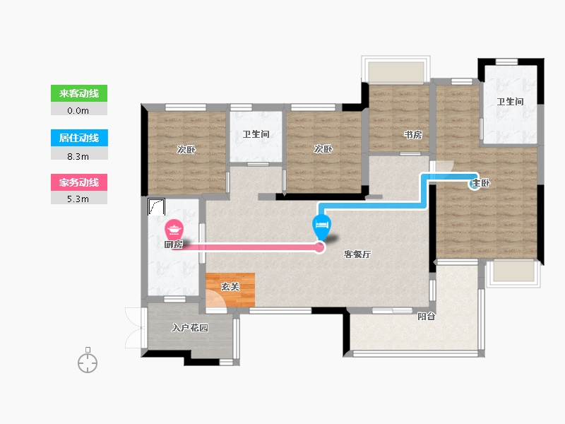 广东省-广州市-保利和悦滨江-114.64-户型库-动静线