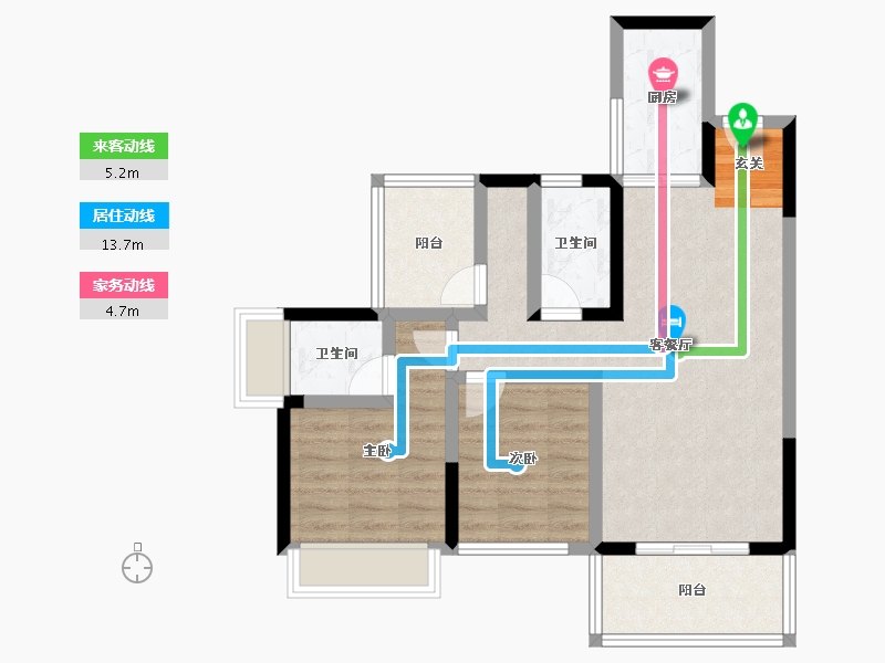 广东省-河源市-河源铭成华府-70.01-户型库-动静线