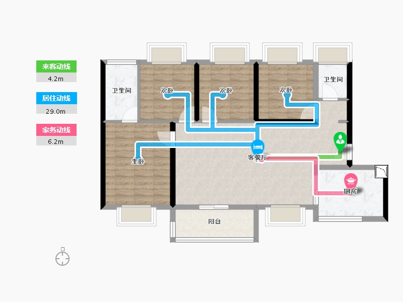 广东省-深圳市-佳兆业樾伴山-92.01-户型库-动静线