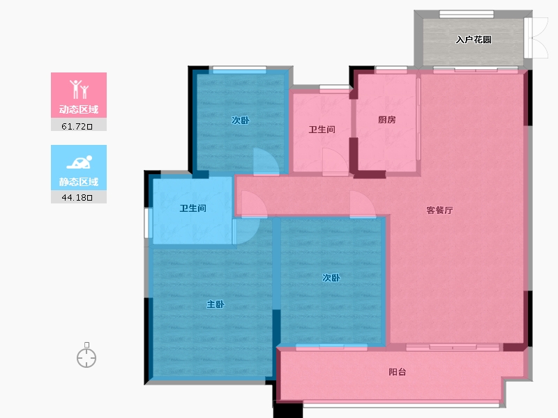 江西省-上饶市-友邦皇家公馆-100.80-户型库-动静分区