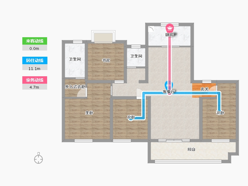 江苏省-苏州市-印江南花园-112.02-户型库-动静线