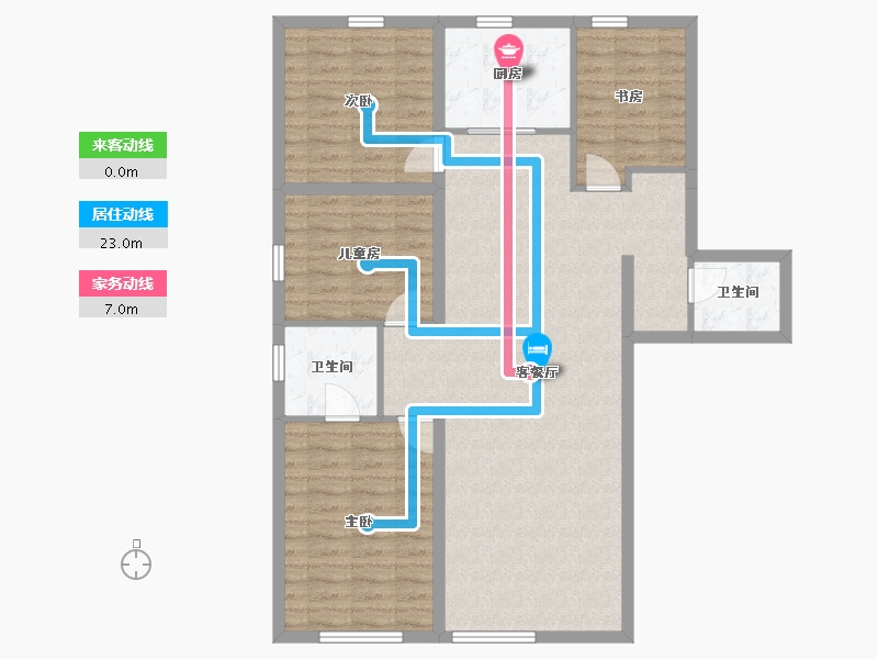 甘肃省-兰州市-益通筑梦时代广场-108.03-户型库-动静线