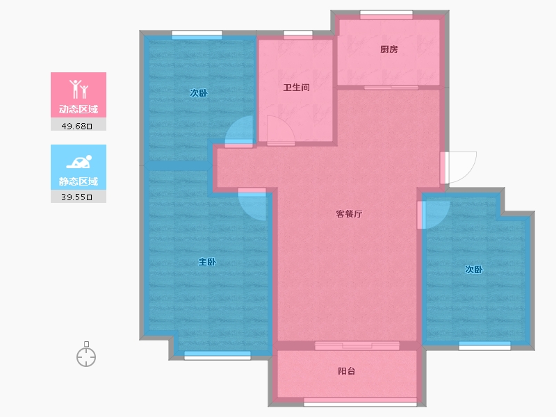 山东省-潍坊市-鲁发公园道1号-80.01-户型库-动静分区