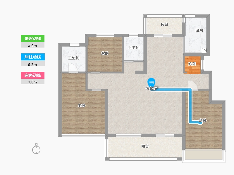 江苏省-苏州市-新力云语铂园-98.40-户型库-动静线