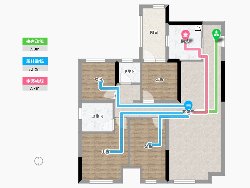 湖南省-株洲市-当代高科上品MOMΛ-92.19-户型库-动静线