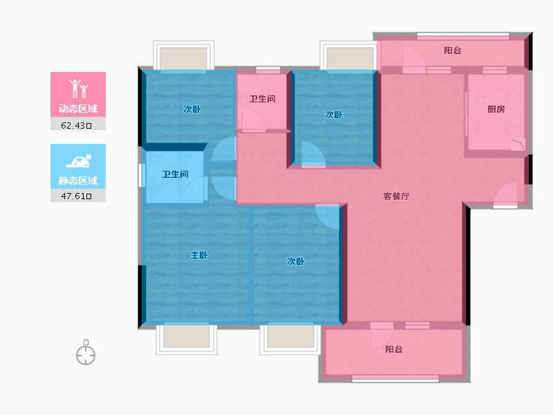 湖南省-株洲市-当代高科上品MOMΛ-97.08-户型库-动静分区