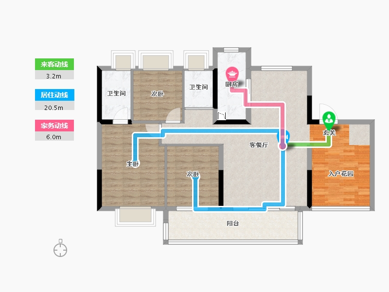 广东省-韶关市-韶关碧桂园新城之光-106.20-户型库-动静线