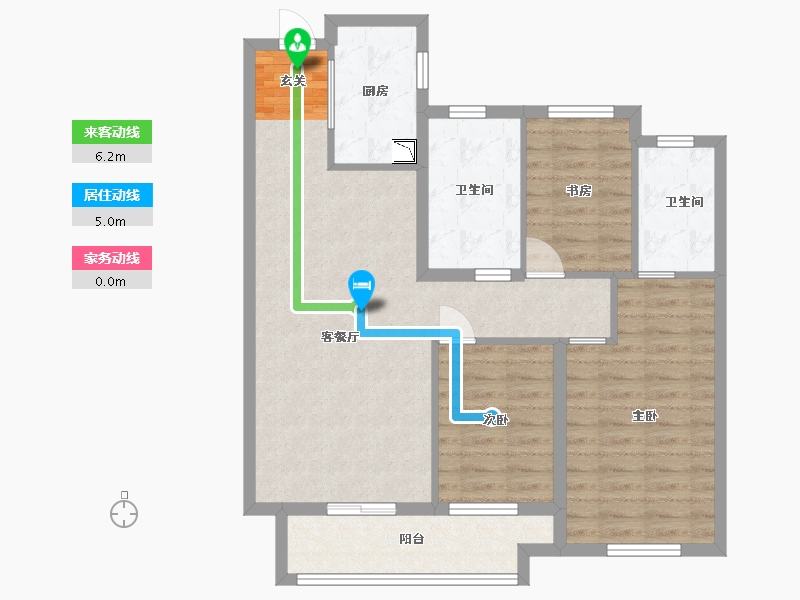 湖北省-武汉市-阳逻万达广场御江-87.29-户型库-动静线