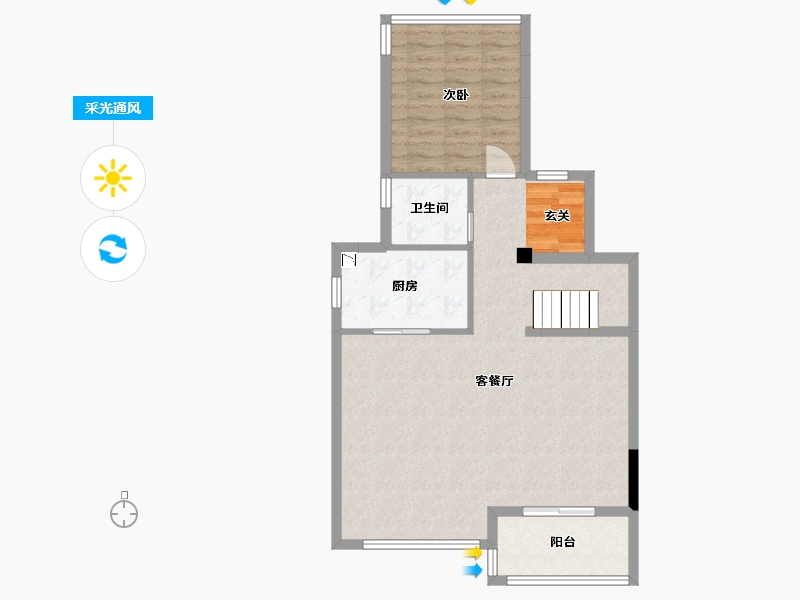 浙江省-杭州市-龙湖葛洲坝景粼天著-81.07-户型库-采光通风