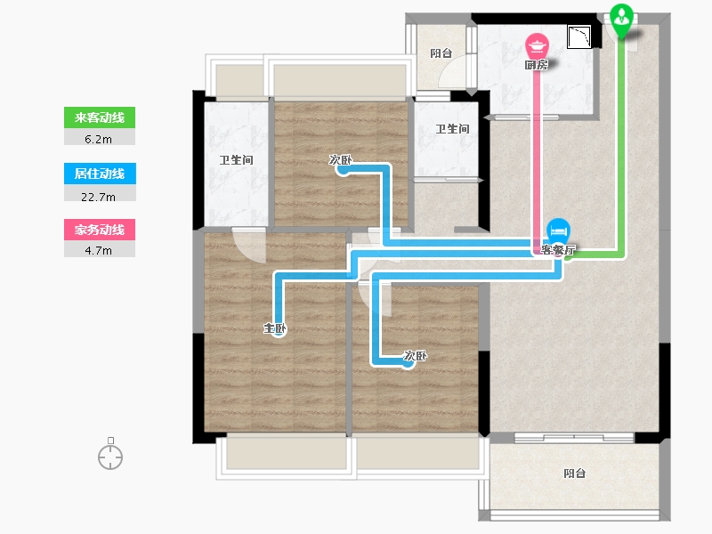 广东省-清远市-碧桂园阳山首府-94.20-户型库-动静线