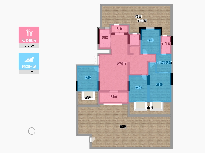 河南省-洛阳市-东豪紫园-129.45-户型库-动静分区