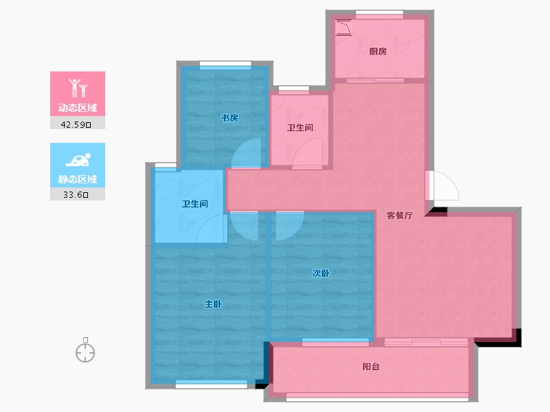 浙江省-湖州市-汎港润合-68.00-户型库-动静分区