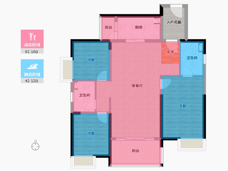 广东省-韶关市-韶关碧桂园新城之光-97.79-户型库-动静分区