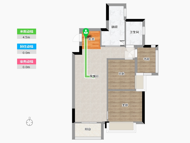 广东省-广州市-天健云山府-64.29-户型库-动静线