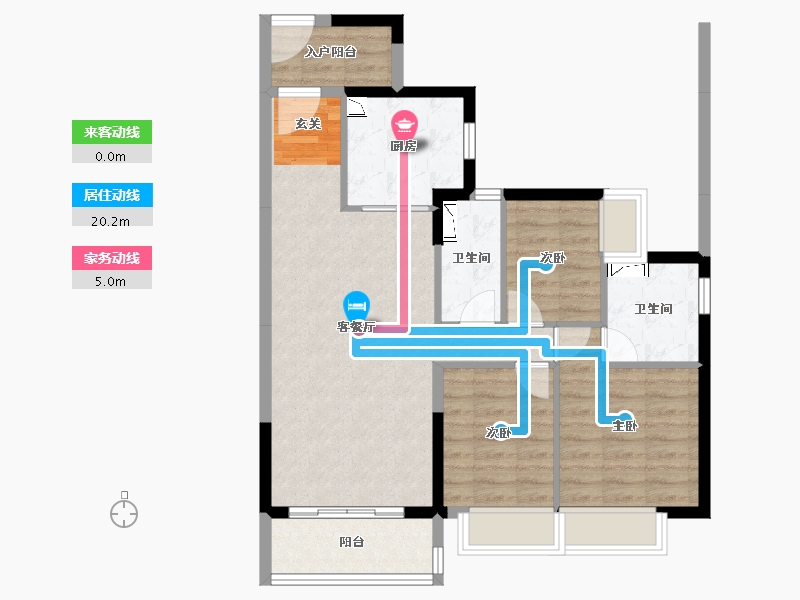 广东省-河源市-时代倾城（河源）-77.55-户型库-动静线