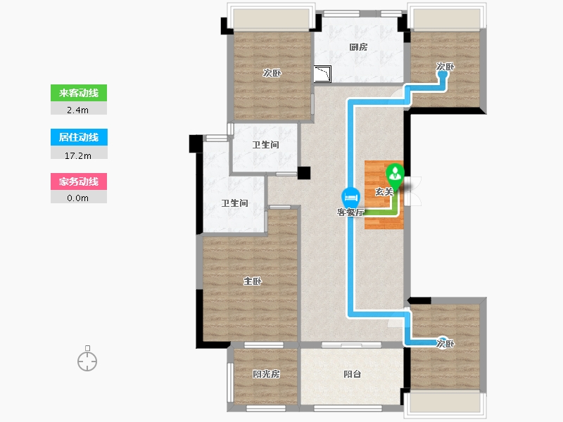 广东省-广州市-天健云山府-115.21-户型库-动静线