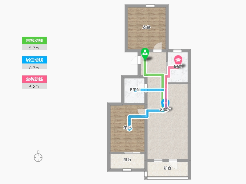 河北省-保定市-白石山居茂华园-67.20-户型库-动静线